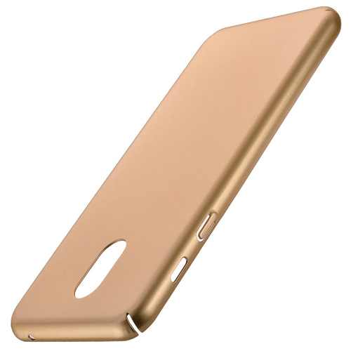 Microsonic Samsung Galaxy C8 Kılıf Premium Slim Gold