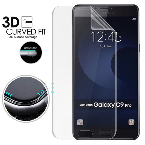 Microsonic Samsung Galaxy C9 Pro Ön + Arka Kavisler Dahil Tam Ekran Kaplayıcı Film