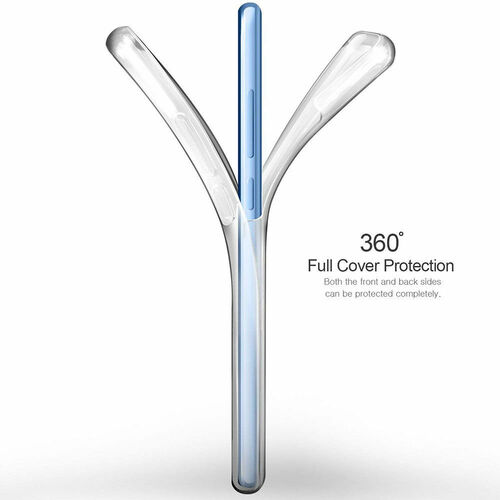 Microsonic Samsung Galaxy J6 Kılıf 6 tarafı tam full koruma 360 Clear Soft Şeffaf