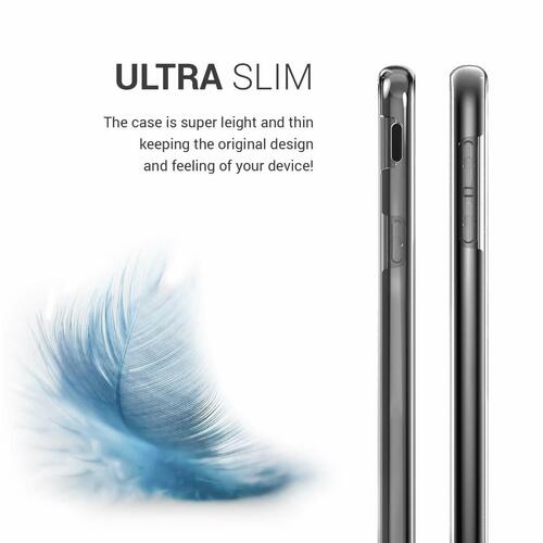 Microsonic Samsung Galaxy J6 Plus Kılıf 6 tarafı tam full koruma 360 Clear Soft Şeffaf