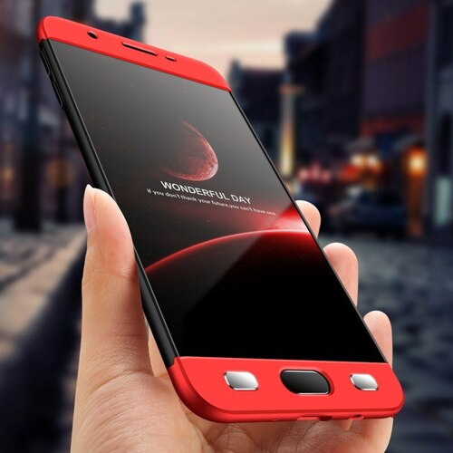 Microsonic Samsung Galaxy J7 Prime 2 Kılıf Double Dip 360 Protective Kırmızı