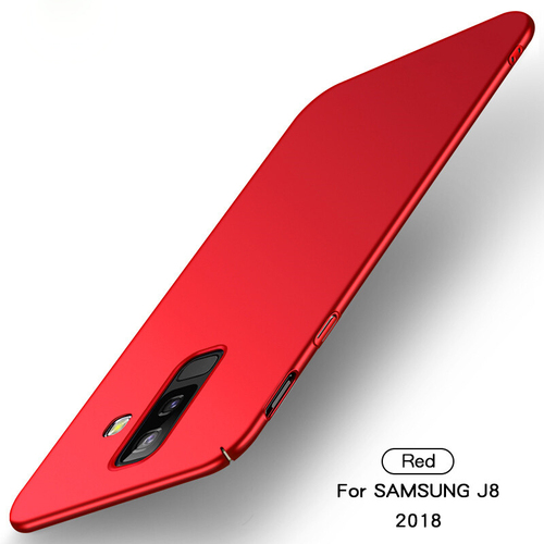 Microsonic Samsung Galaxy J8 Kılıf Premium Slim Kırmızı