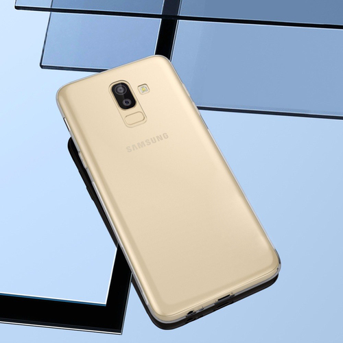 Microsonic Samsung Galaxy J8 Kılıf Transparent Soft Beyaz