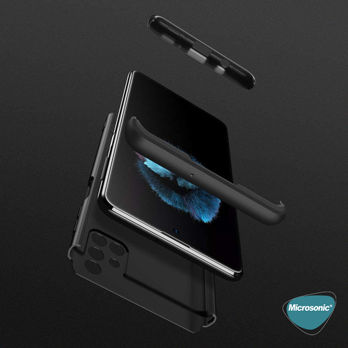 Microsonic Samsung Galaxy M31s Kılıf Double Dip 360 Protective Mavi