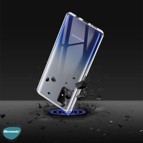 Microsonic Samsung Galaxy M31s Kılıf Transparent Soft Beyaz