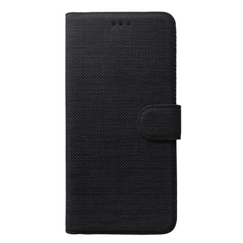 Microsonic Samsung Galaxy M51 Kılıf Fabric Book Wallet Siyah