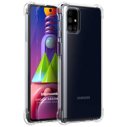 Microsonic Samsung Galaxy M51 Kılıf Shock Absorbing Şeffaf