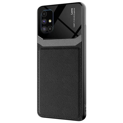 Microsonic Samsung Galaxy M51 Kılıf Uniq Leather Siyah