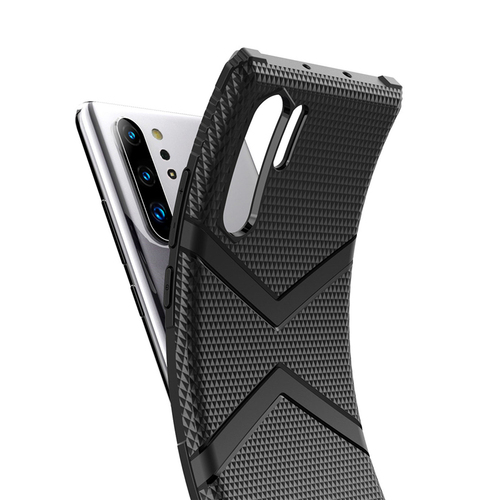 Microsonic Samsung Galaxy Note 10 Plus Kılıf Diamond Shield Siyah
