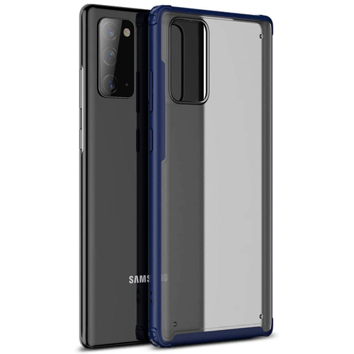 Microsonic Samsung Galaxy Note 20 Kılıf Frosted Frame Lacivert