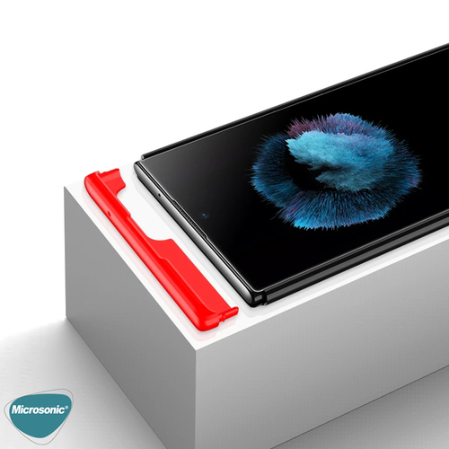 Microsonic Samsung Galaxy Note 20 Ultra Kılıf Double Dip 360 Protective Kırmızı