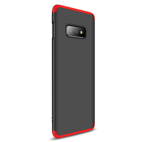Microsonic Samsung Galaxy S10e Kılıf Double Dip 360 Protective Siyah Kırmızı