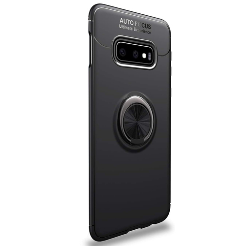 Microsonic Samsung Galaxy S10e Kılıf Kickstand Ring Holder Siyah