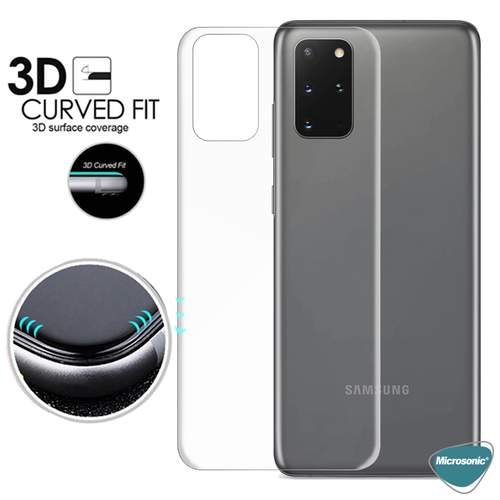 Microsonic Samsung Galaxy S20 Plus Ön + Arka Kavisler Dahil Tam Ekran Kaplayıcı Film