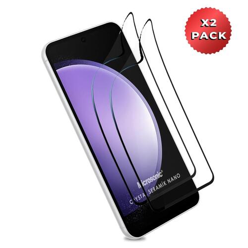 Microsonic Samsung Galaxy S23 Crystal Seramik Nano Ekran Koruyucu Siyah (2 Adet)