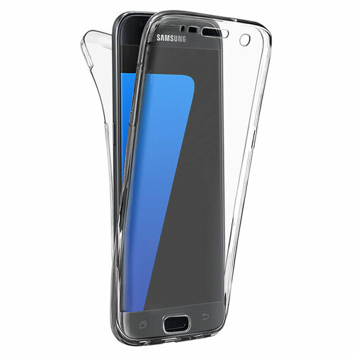 Microsonic Samsung Galaxy S7 Kılıf 6 tarafı tam full koruma 360 Clear Soft Şeffaf