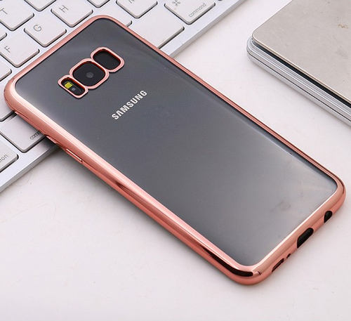 Microsonic Samsung Galaxy S8 Kılıf Flexi Delux Rose Gold
