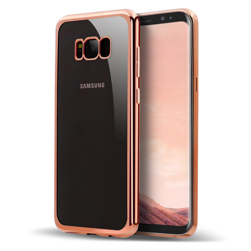 Microsonic Samsung Galaxy S8 Plus Kılıf Flexi Delux Rose Gold