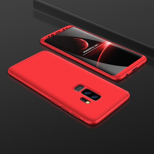 Microsonic Samsung Galaxy S9 Plus Kılıf Double Dip 360 Protective Kırmızı
