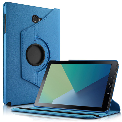 Microsonic Samsung Galaxy Tab A 10.1'' P580 Kılıf 360 Rotating Stand Deri Mavi
