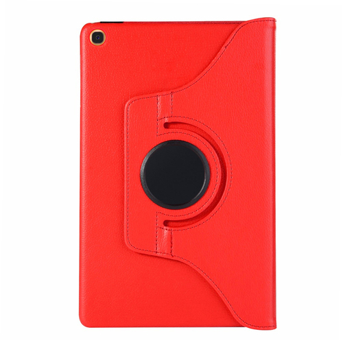 Microsonic Samsung Galaxy Tab A 10.1'' T510 Kılıf 360 Rotating Stand Deri Kırmızı