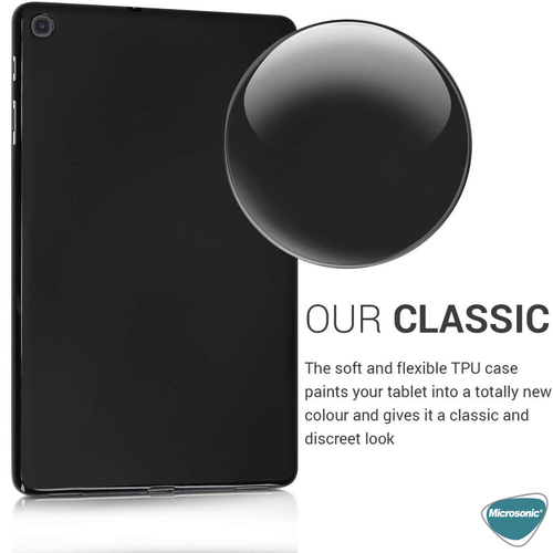 Microsonic Samsung Galaxy Tab A 10.1'' T510 Kılıf Glossy Soft Siyah