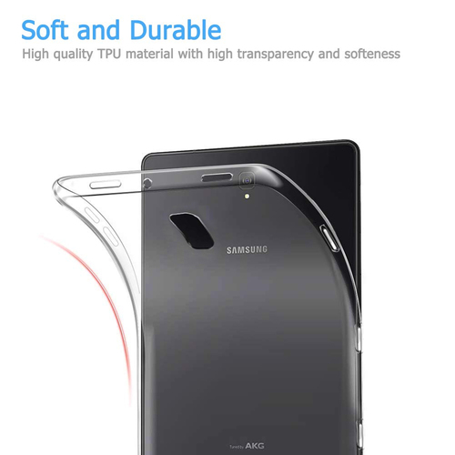 Microsonic Samsung Galaxy Tab A 10.5'' T590 Kılıf Transparent Soft Beyaz