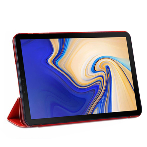 Microsonic Samsung Galaxy Tab A 10.5'' T590 Smart Case ve arka Kılıf Kırmızı