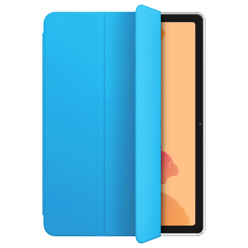 Microsonic Samsung Galaxy Tab A7 T500 Kılıf Slim Translucent Back Smart Cover Mavi