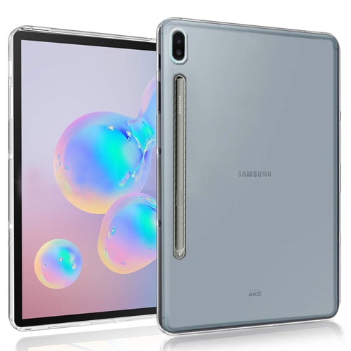 Microsonic Samsung Galaxy Tab S6 10.6'' T860 Kılıf Transparent Soft Beyaz