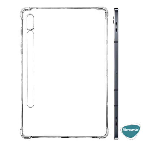 Microsonic Samsung Galaxy Tab S8 Plus X800 Kılıf Shock Absorbing Şeffaf