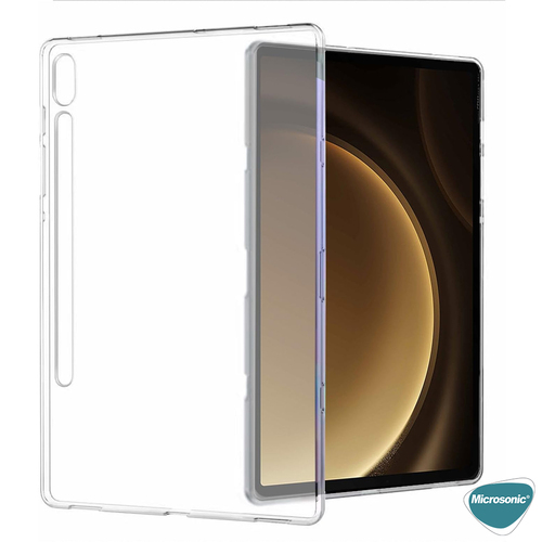 Microsonic Samsung Galaxy Tab S9 FE+ Kılıf Transparent Soft Şeffaf