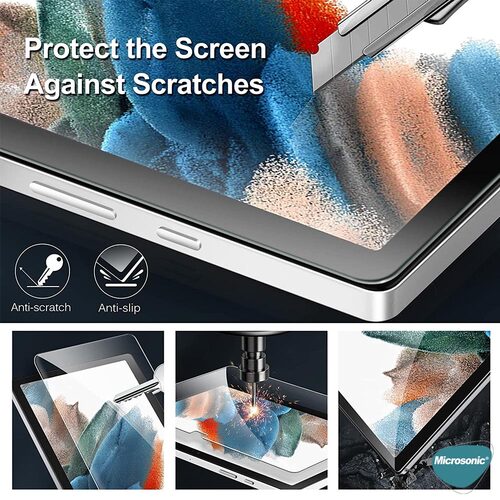 Microsonic Samsung Galaxy Tab S9 Plus X810 Tempered Glass Cam Ekran Koruyucu