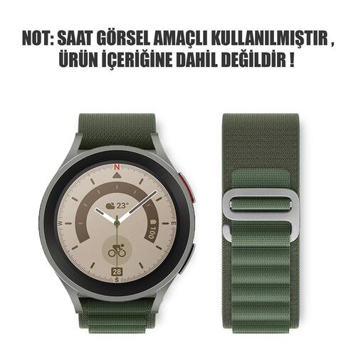 Microsonic Samsung Galaxy Watch 3 41mm Kordon Alpine Loop Yeşil