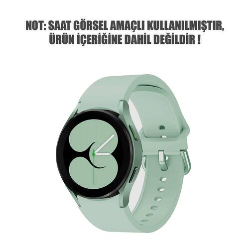 Microsonic Samsung Galaxy Watch 4 40mm Kordon Solid Silicone Band Açık Yeşil
