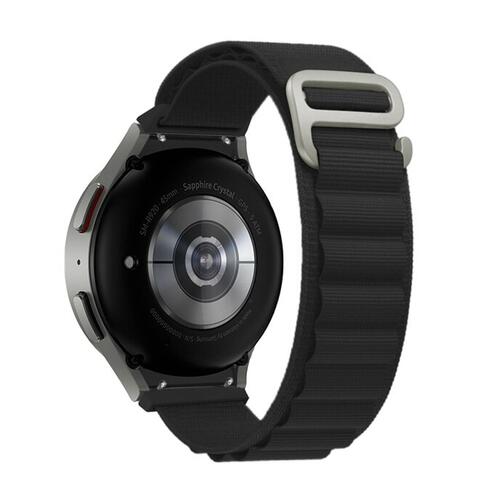 Microsonic Samsung Galaxy Watch 4 44mm Kordon Alpine Loop Siyah