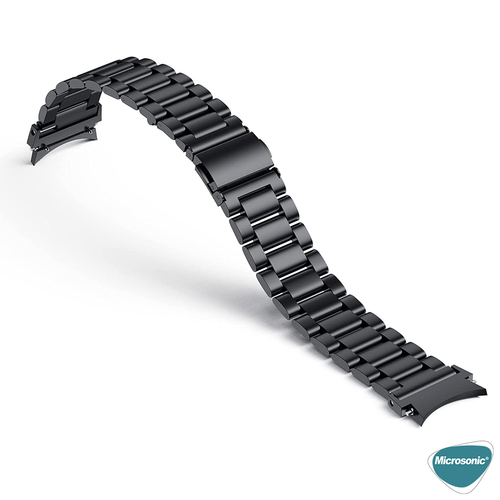 Microsonic Samsung Galaxy Watch 5 44mm Solid Steel Kordon Siyah