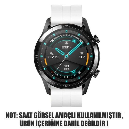 Microsonic Samsung Galaxy Watch 6 40mm Kordon, Silicone RapidBands Beyaz