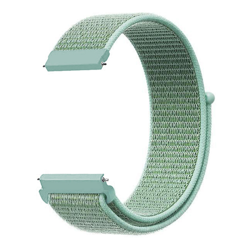 Microsonic Samsung Galaxy Watch 6 44mm Hasırlı Kordon Woven Sport Loop Mint Yeşili