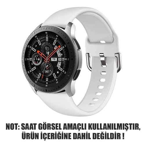 Microsonic Samsung Galaxy Watch Active Silikon Kordon Beyaz
