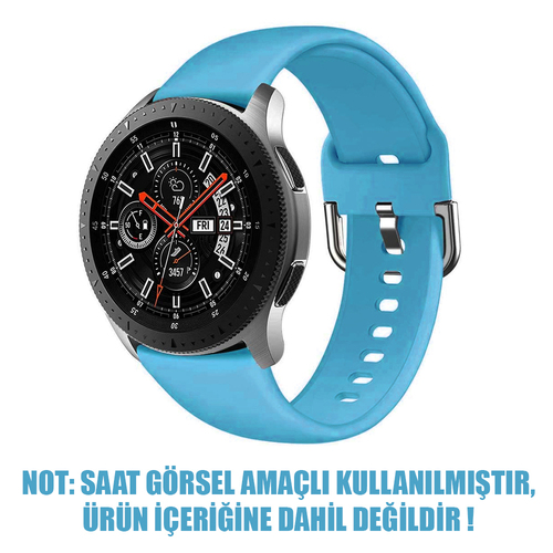Microsonic Samsung Galaxy Watch Active Silikon Kordon Mavi