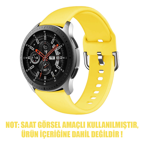 Microsonic Samsung Galaxy Watch Active Silikon Kordon Sarı