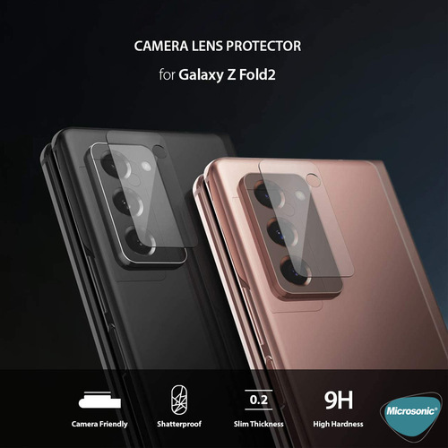 Microsonic Samsung Galaxy Z Fold 2 Kamera Lens Koruma Camı
