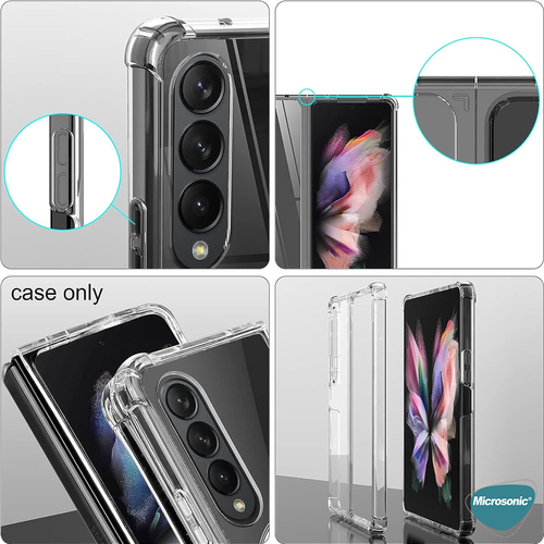 Microsonic Samsung Galaxy Z Fold 3 Kılıf MagSafe Clear Soft Şeffaf