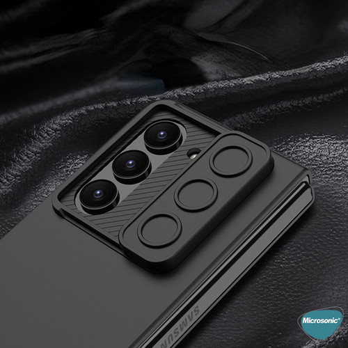 Microsonic Samsung Galaxy Z Fold 5 Kılıf Slide Hard Cover Siyah