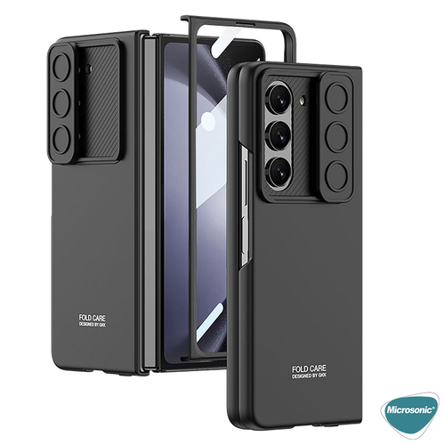Microsonic Samsung Galaxy Z Fold 5 Kılıf Slide Hard Cover Siyah