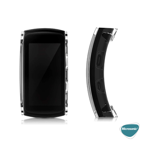 Microsonic Samsung Gear Fit 2 Pro Kılıf 360 Full Round Soft Silicone Şeffaf