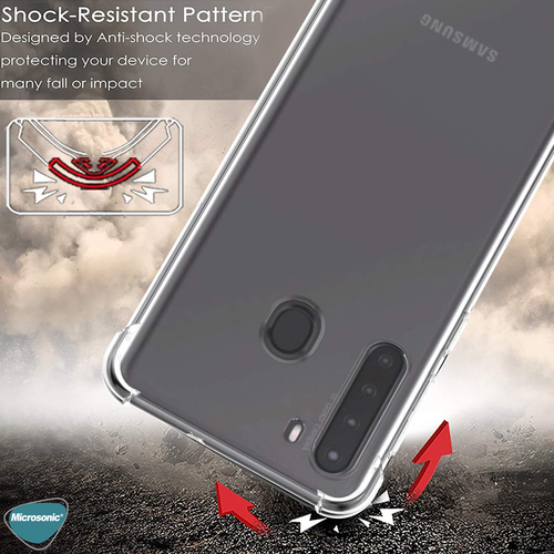 Microsonic Shock Absorbing Kılıf Samsung Galaxy A21 Şeffaf