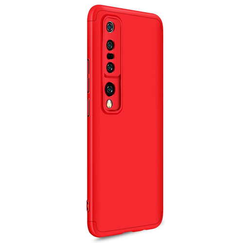Microsonic Xiaomi Mi 10 Kılıf Double Dip 360 Protective Kırmızı