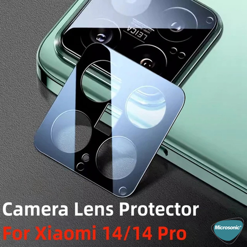 Microsonic Xiaomi Mi 14 Kamera Lens Koruma Camı V2 Siyah